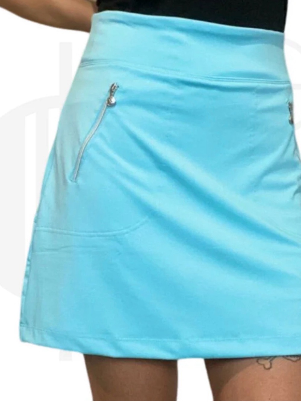 2 for $30 sale: Daily Sport aqua blue soft stretch golf jupe Madge skirt/ skort